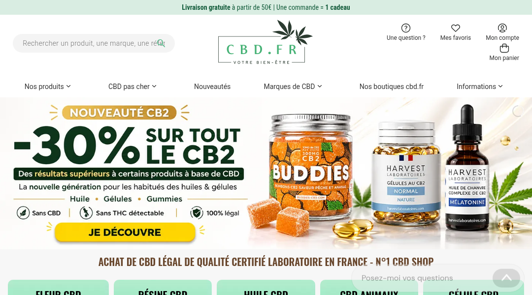Aperçu du site CBD.fr