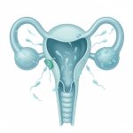 Illustration médicale pédagogique montrant le système reproducteur masculin et le renouvellement naturel des spermatozoïdes.